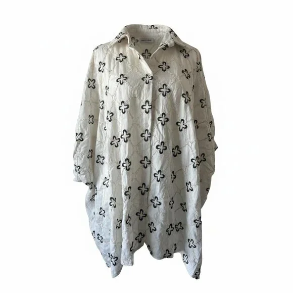 Italian Linen-Blend Beach Cover-Up Top | Made in Italy - Picture 9 of 9